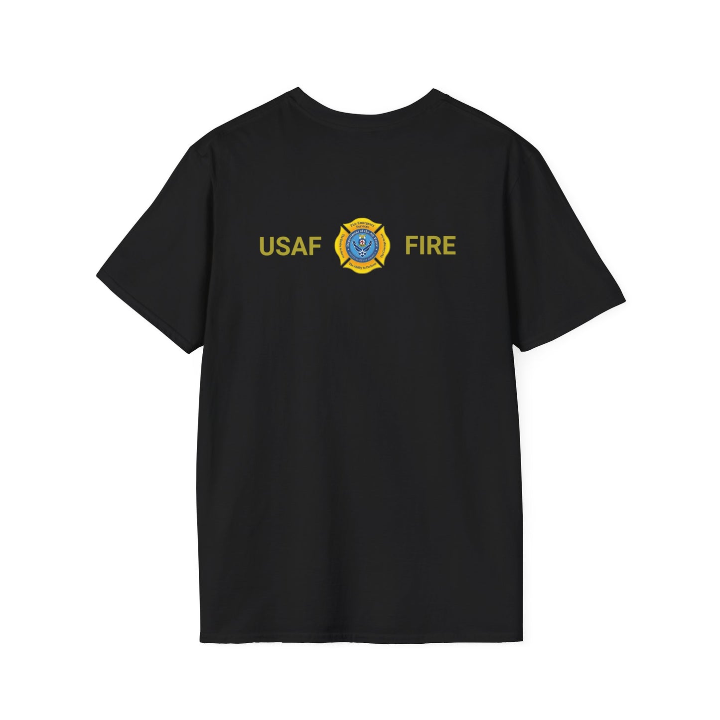 US Air Force Firefighter Tee with Badge