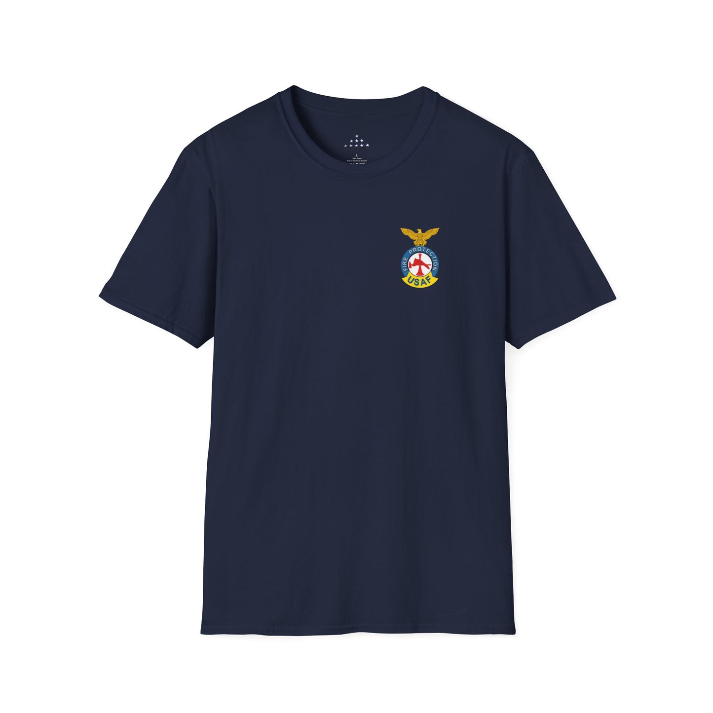 US Air Force Firefighter Tee with Badge