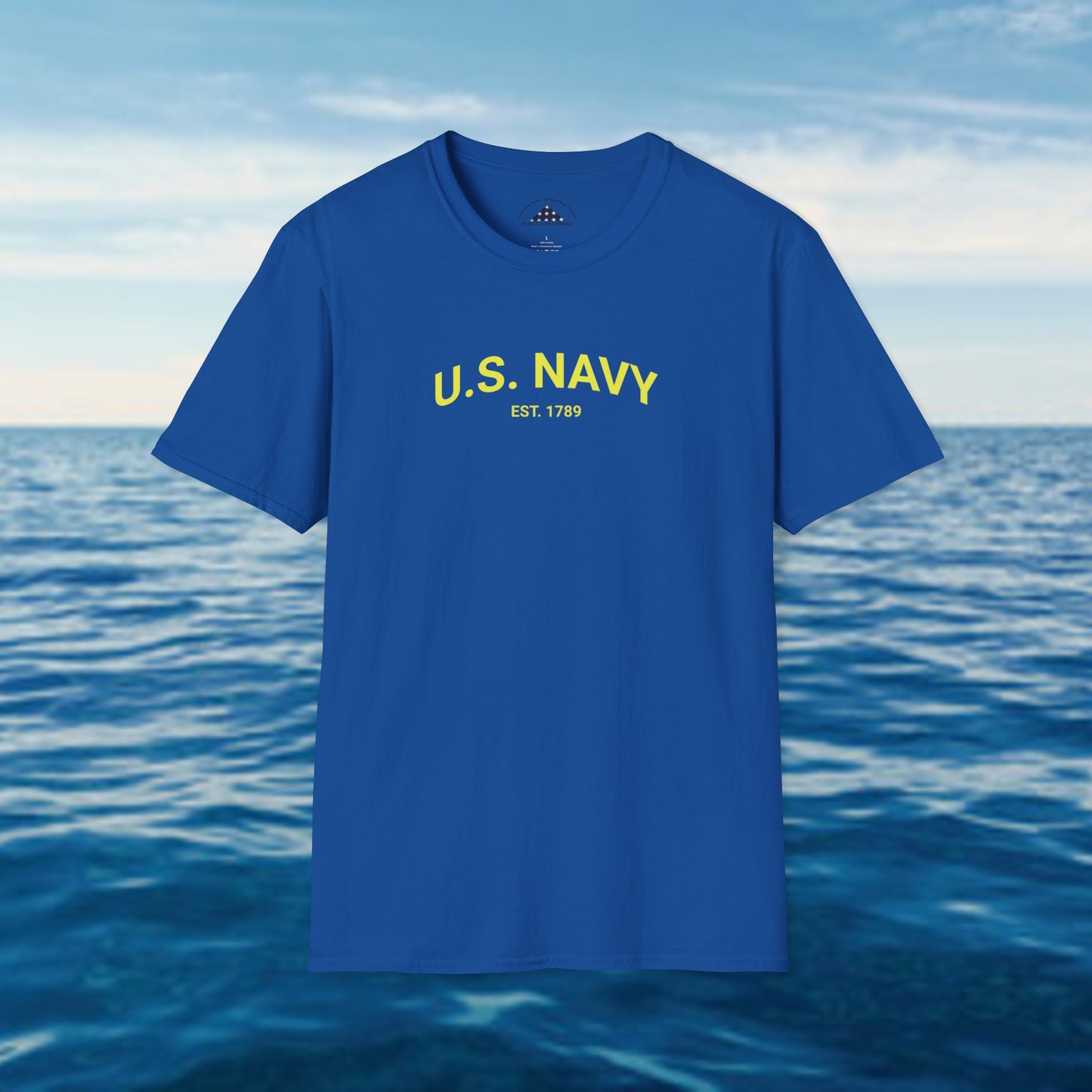 Classic Navy Tee - Yellow