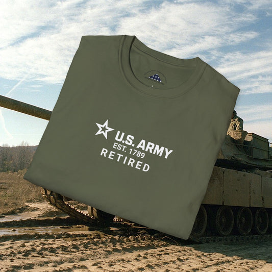 "Retired"  Army Tee