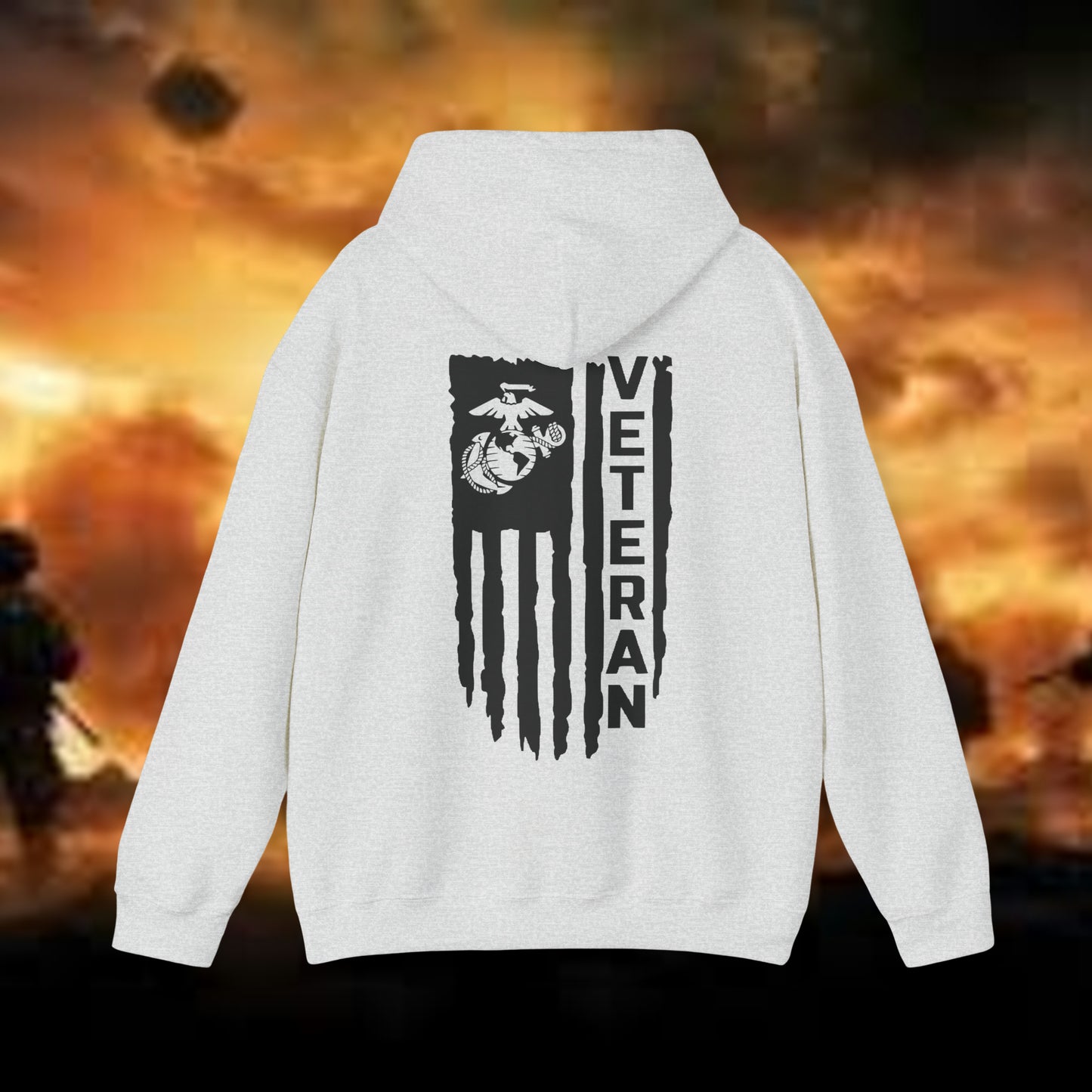 USMC Veteran Hooded Sweatshirt