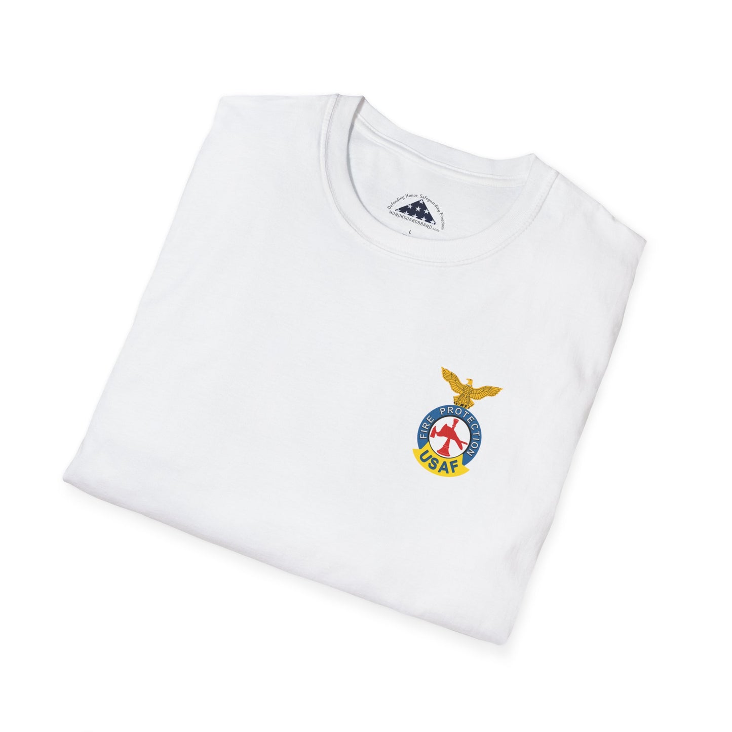 US Air Force Firefighter Tee with Badge