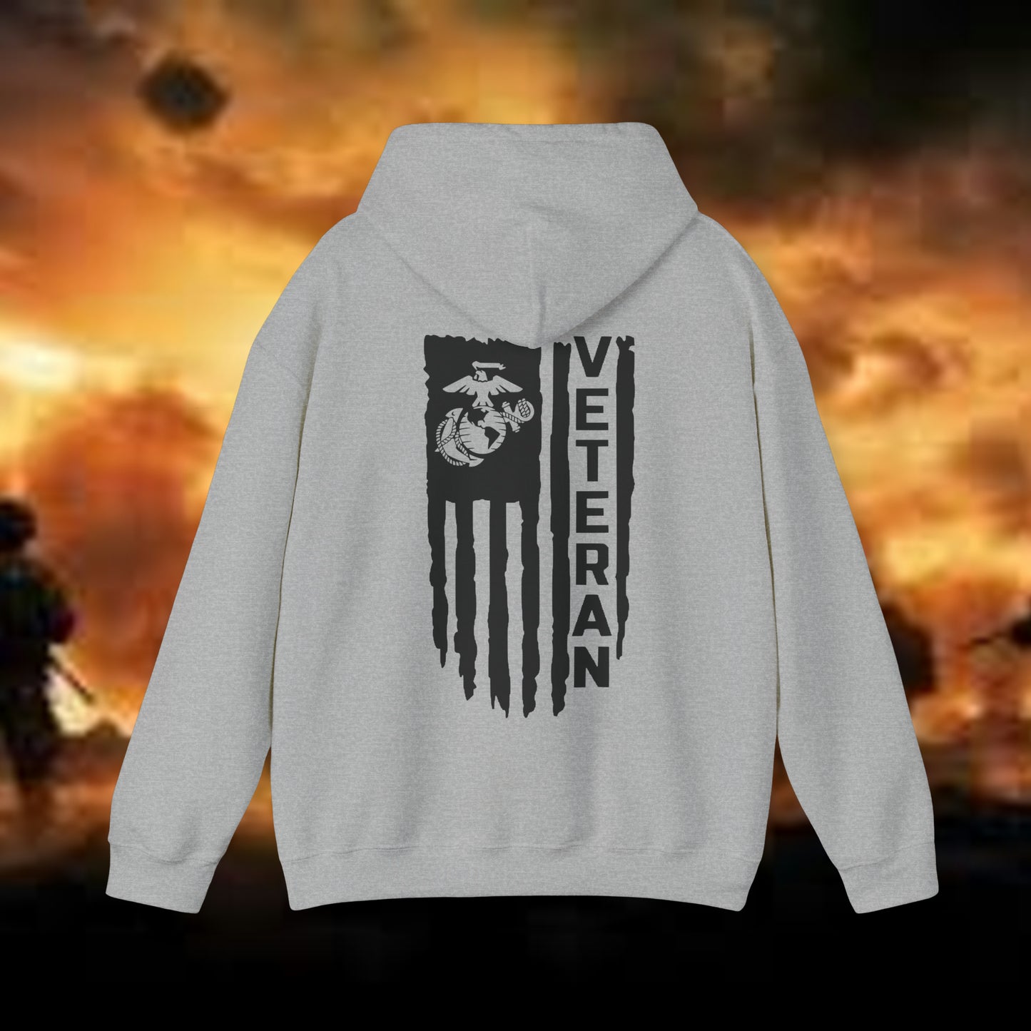 USMC Veteran Hooded Sweatshirt