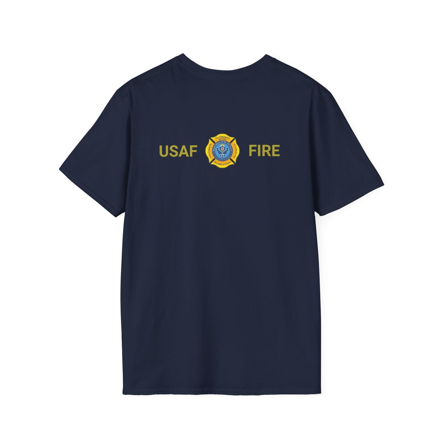 US Air Force Firefighter Tee with Badge