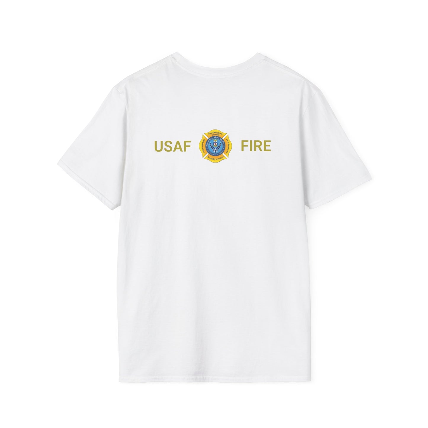 US Air Force Firefighter Tee with Badge