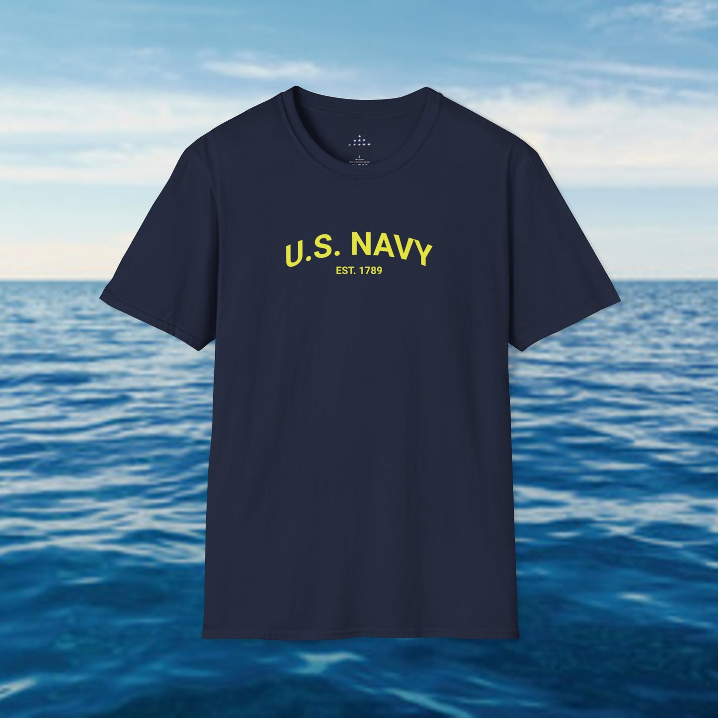 Classic Navy Tee - Yellow