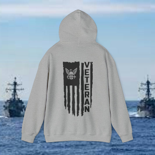 Navy Veteran Hooded Sweatshirt