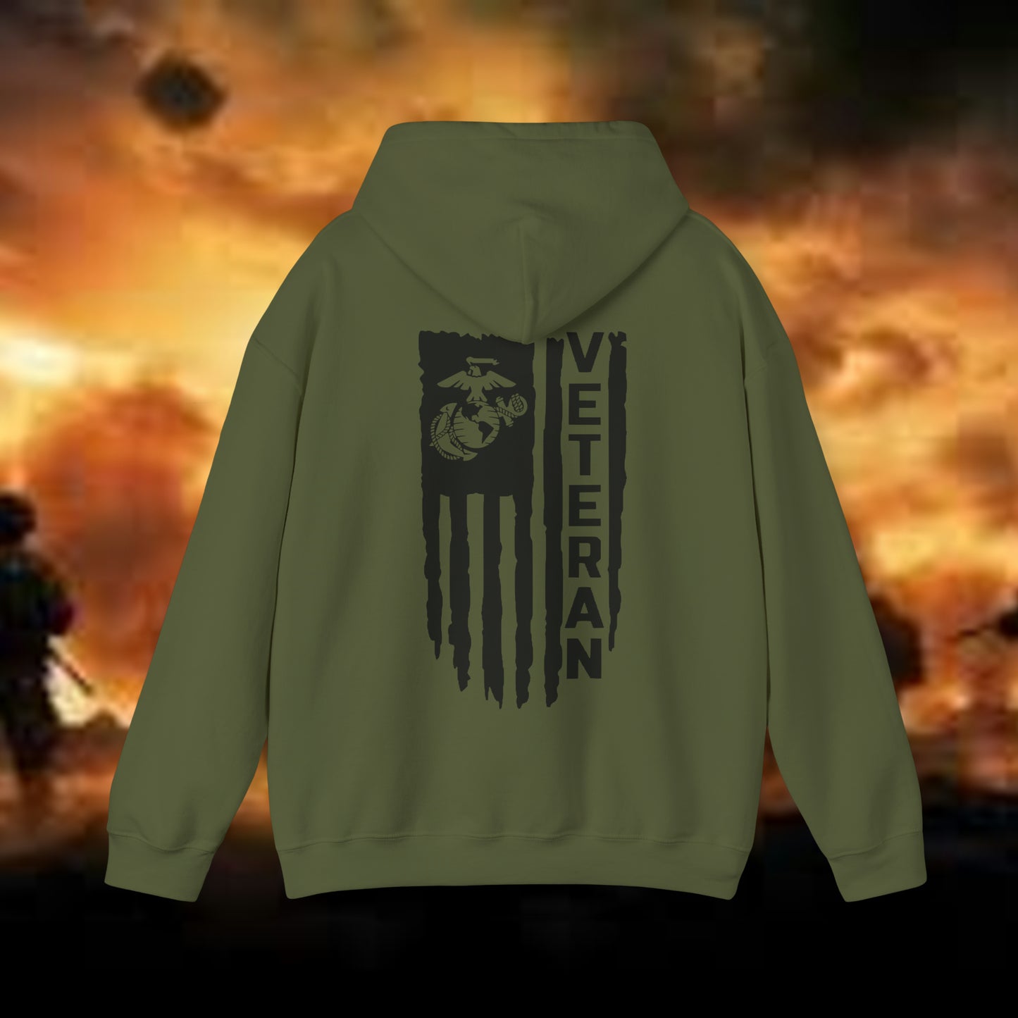 USMC Veteran Hooded Sweatshirt