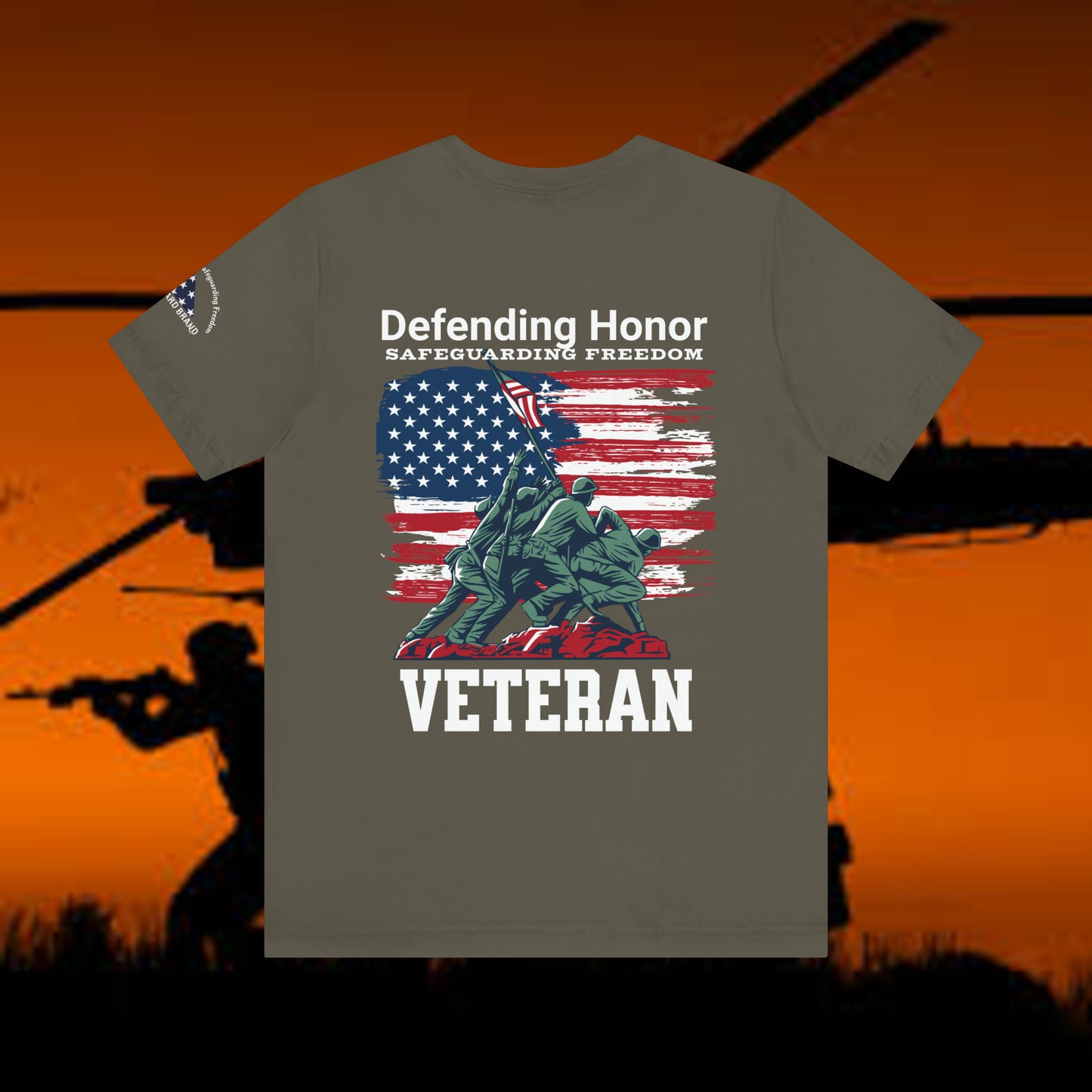 Honoring Heroes: Marine Corps T-Shirt Commemorating the Flag Raising on Iwo Jima