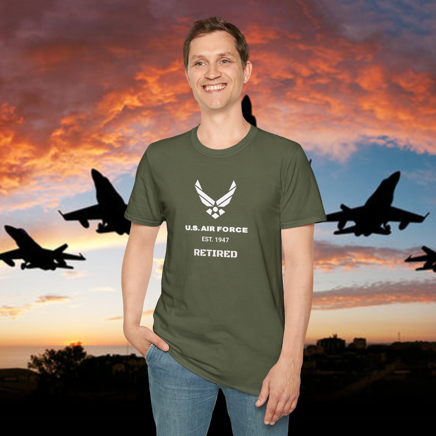 "Retired" Air Force Tee