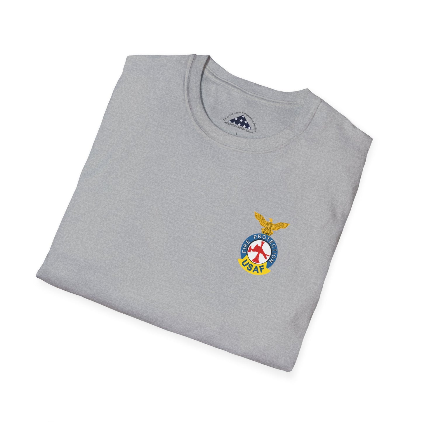 US Air Force Firefighter Tee with Badge