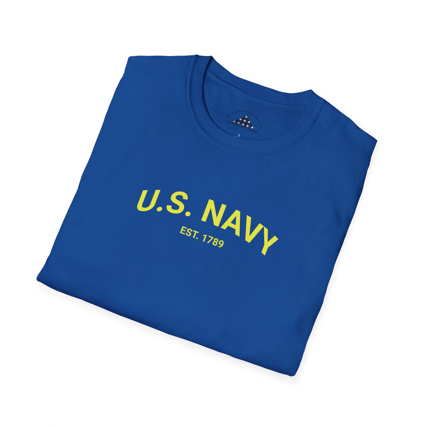 Classic Navy Tee - Yellow