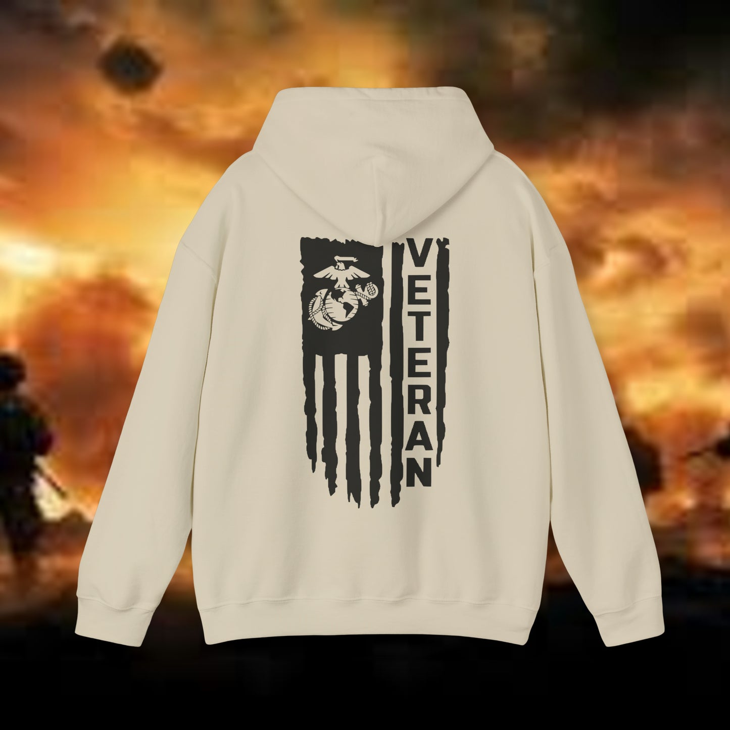 USMC Veteran Hooded Sweatshirt