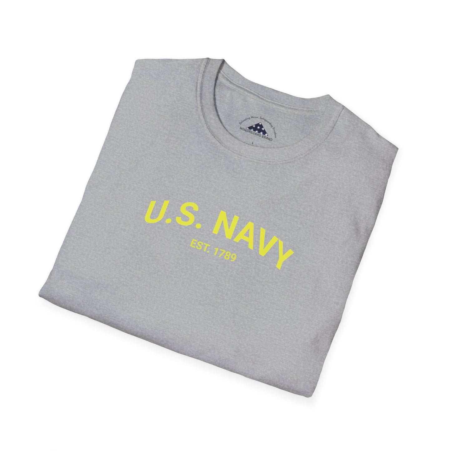 Classic Navy Tee - Yellow