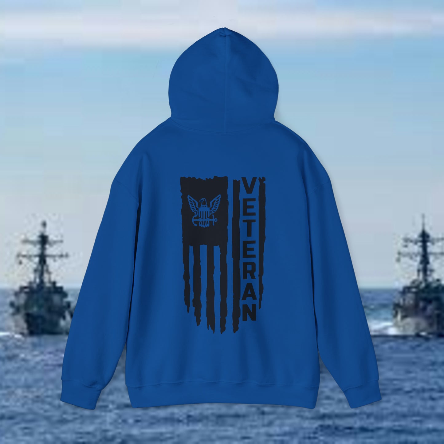 Navy Veteran Hooded Sweatshirt