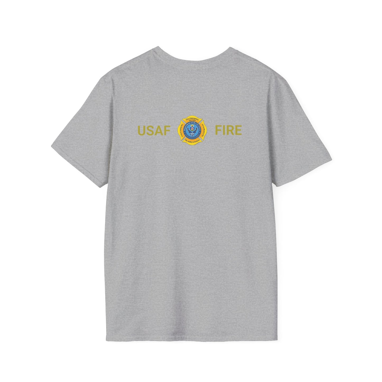 US Air Force Firefighter Tee with Badge